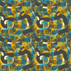 Abstract Circular Motion Seamless Pattern 