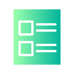 list gradient icon