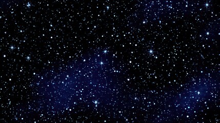 Obraz premium Blue Cosmos with Sparkling White Stars Against a Black Backdrop in Horizontal Orientation Space Exploration Celestial Theme