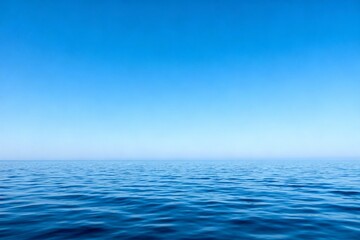 Fototapeta premium calm blue ocean horizon