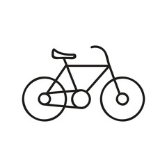 Fototapeta premium Two-Wheel Bicycle Icon ? Commuting and Outdoor Activity Illustration..eps