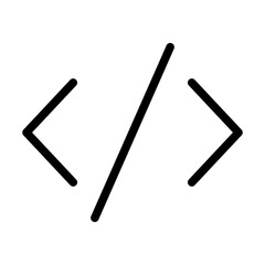coding glyph icon
