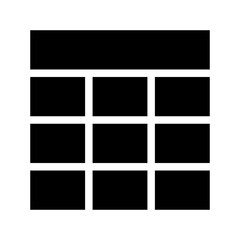 table glyph icon