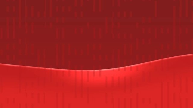 Abstract Red Wave Exploring Gentle Shading In Smooth Studio Setting