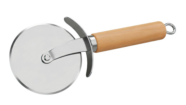 Wooden Handle Pizza Cutter