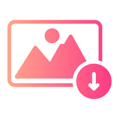 down arrow gradient icon