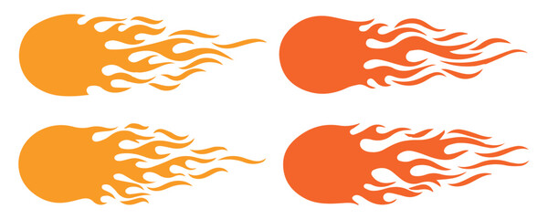 Speed Flame Vector Collection