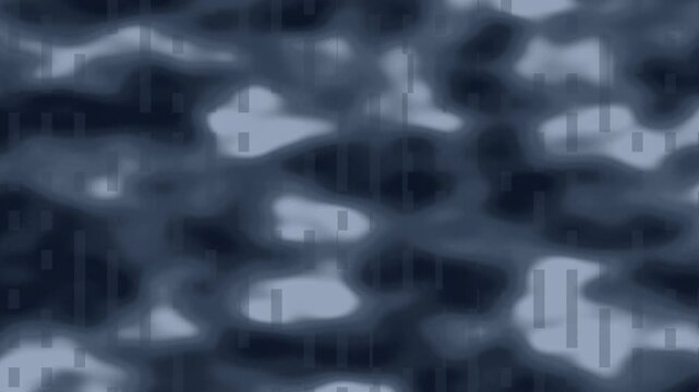 Abstract Water Pattern Generating Gentle Movement in Moody Blue Tones