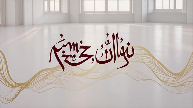 Slow motion 4K video of Ramadan lanterns during Ramzan Karim