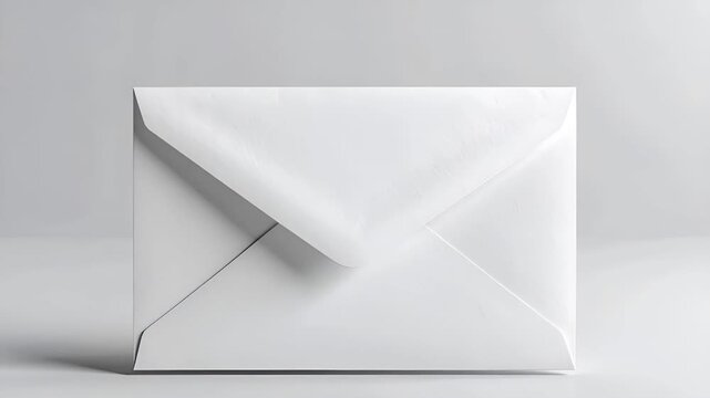 白い背景の下部に無地の封筒を配置した、静かで整った映像です。
柔らかな光と控えめな影が、清潔感とフォーマルな印象を与えます。
3月の連絡、区切り、正式な変化や移行期を象徴する表現です。