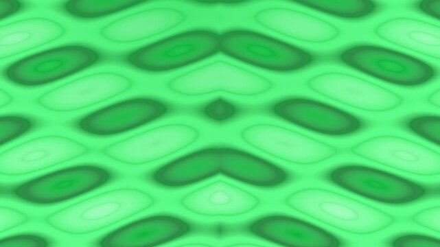 Abstract green pattern with repeating oval shapes creating a wavy, chevron-like design and varying shades.
