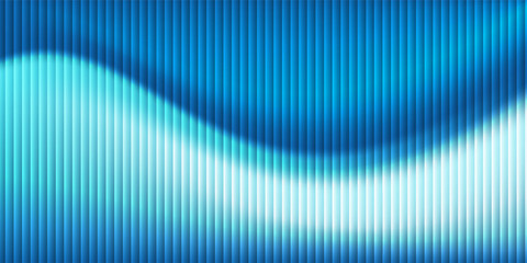 Background frosted glass texture with vertical lines and blue gradient blur, perfect for modern design artistic