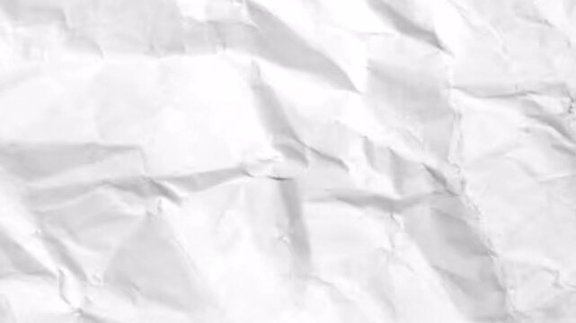 Animated paper texture, Grunge Paper Texture stop motion looping video, crumpled paper animated background texture.4 k animation