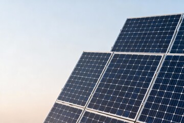 Obraz premium Solar panels in the sky