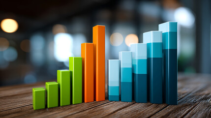 Color Column Line Trend Chart