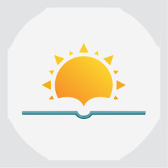 sun icon vector illustration