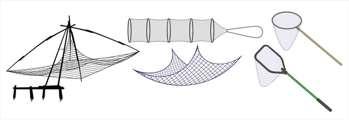 fishing net vector © Mcxs