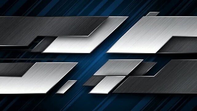 Close up of abstract shapes floating in backdrop or Close up of geometric elements moving in backdrop