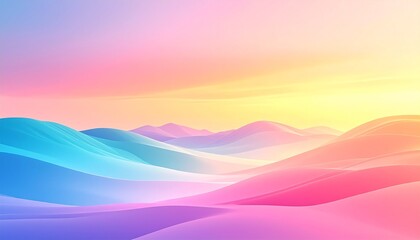 Viintimate apparelnt pastel gradient landscape with smooth color transitions and minimal design
