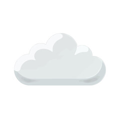 Fototapeta premium Cloud upload UI icon.