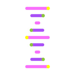 Genetic Code Vector Flat Icon Design