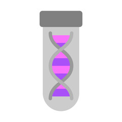 DNA Testing Vector Flat Icon Design
