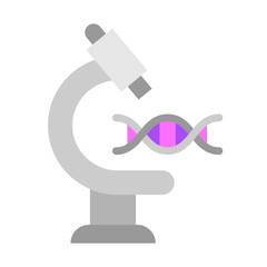 Genetic Lab Vector Flat Icon Design