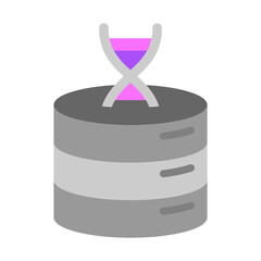 Genetic Database Vector Flat Icon Design