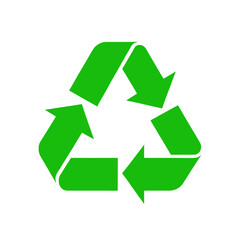 Obraz premium Green Recycling Symbol Icon
