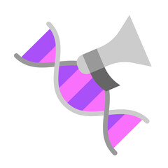 DNA Amplification Vector Flat Icon Design