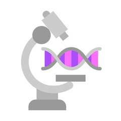 Bioinformatics Vector Flat Icon Design