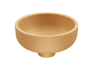 Bowl icon 3d render illustration 