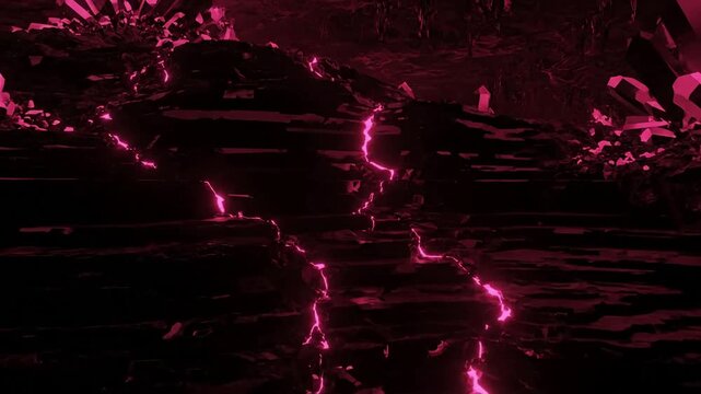 Layered Stratification Dynamics Focus on the rhythmic shifting and undulating of geological strata, emphasizing the natural movement of rock layers in a duotone palette.