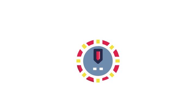  Versatile LED Stopwatch Icon. Design of Fitness and Gym Icons.