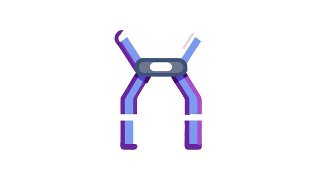  Portable Multi-Angle Gymnastics Training Equipment. Design of Fitness and Gym Icons.