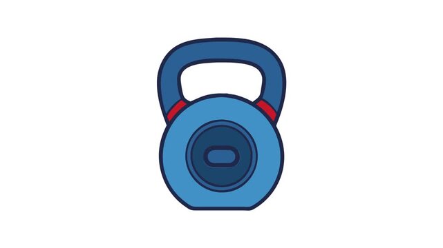  Versatile Foam Padded Kettlebell Icon Design. Design of Fitness and Gym Icons.
