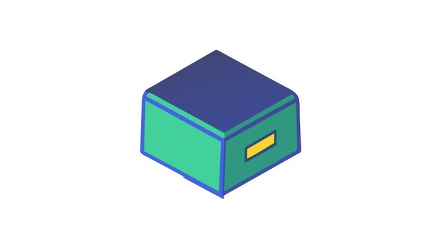  Fitness Adjustable Plyo Soft Box Icon. Design of Fitness and Gym Icons.