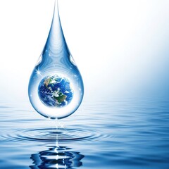 Fototapeta premium World water day conserve water protect our planet earth
