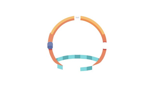  Weighted Hula Hoop Icon for Fitness. Design of Fitness and Gym Icons.