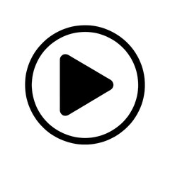Circular Play Button App Icon