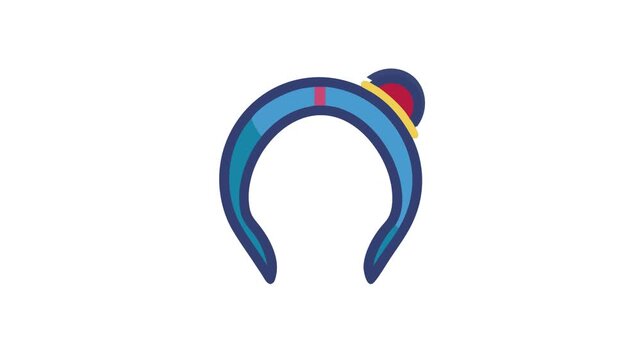  Adjustable Headband for Versatile Use. Design of Fitness and Gym Icons.