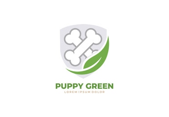 Bone for dog concept logo design for your branding and identity