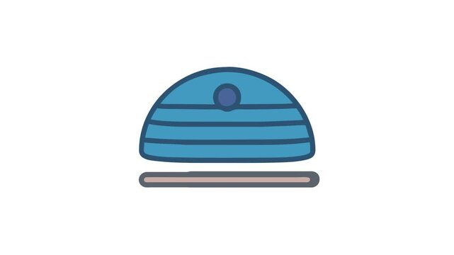  Adjustable Dynamic Stability Disc Icon. Design of Fitness and Gym Icons.