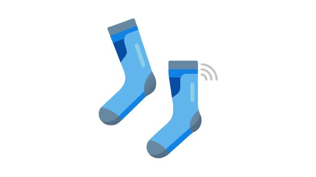  Effective Compression Socks for Fitness Activities. Design of Fitness and Gym Icons.