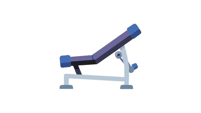  Multi-Angle Resistance Training Bench Icon. Design of Fitness and Gym Icons.