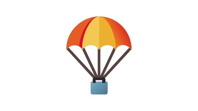  Versatile Speed Parachute Icon Design. Design of Fitness and Gym Icons.