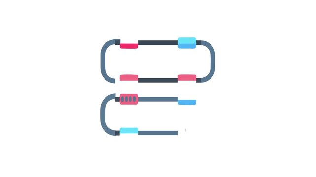  Versatile Speed Training Resistance Band Icon Design. Design of Fitness and Gym Icons.