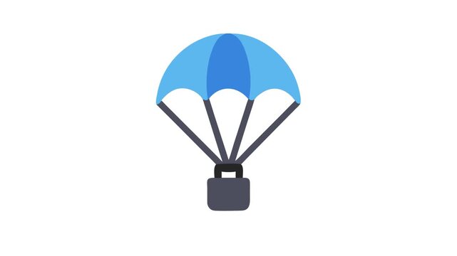  Parachute for Resistance Training. Design of Fitness and Gym Icons.