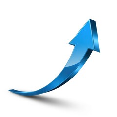 Blue Arrow Pointing Upward - A Symbol of Growth and Success.