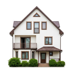 Modern house illustration isolated on transparent background